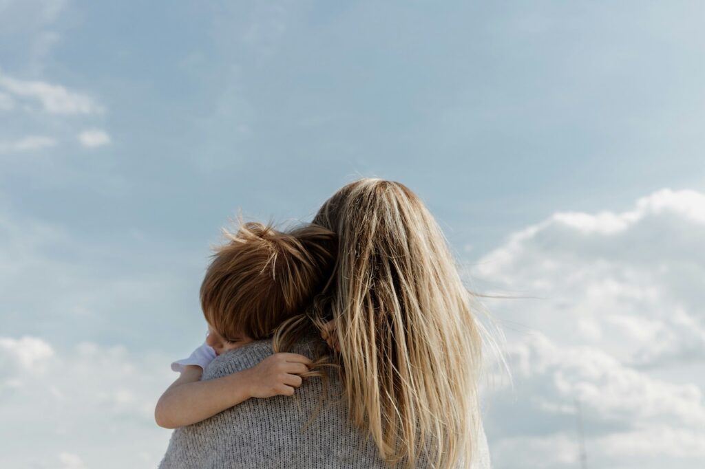 Toddler and Mom Hugging